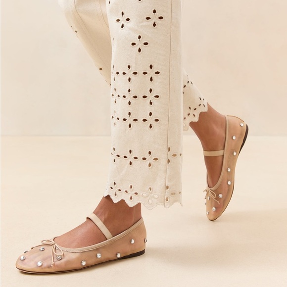 Loeffler Randall Leonie Mesh Ballet Flat with Crystals - Picture 5 of 6